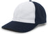 Pacific Headwear Vintage Buckle Strap Adjustable Cap (V57), Color 'WhiteNavyNavy'